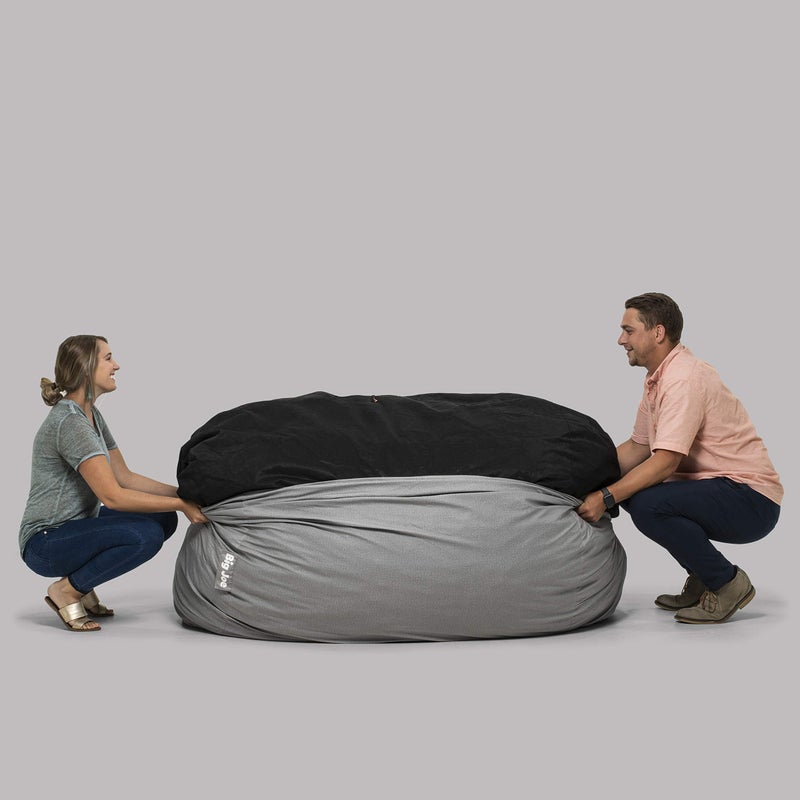 Big Joe Fuf XL Cover Only Machine Washable, Fog Lenox, Durable Woven Polyester - Image 5
